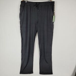 Quince	Men's Black Flowknit Ultra-Soft Performance Pants Sz XL Active Lounge